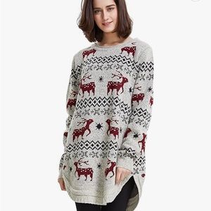 Shineflow cozy winter reindeer sweater